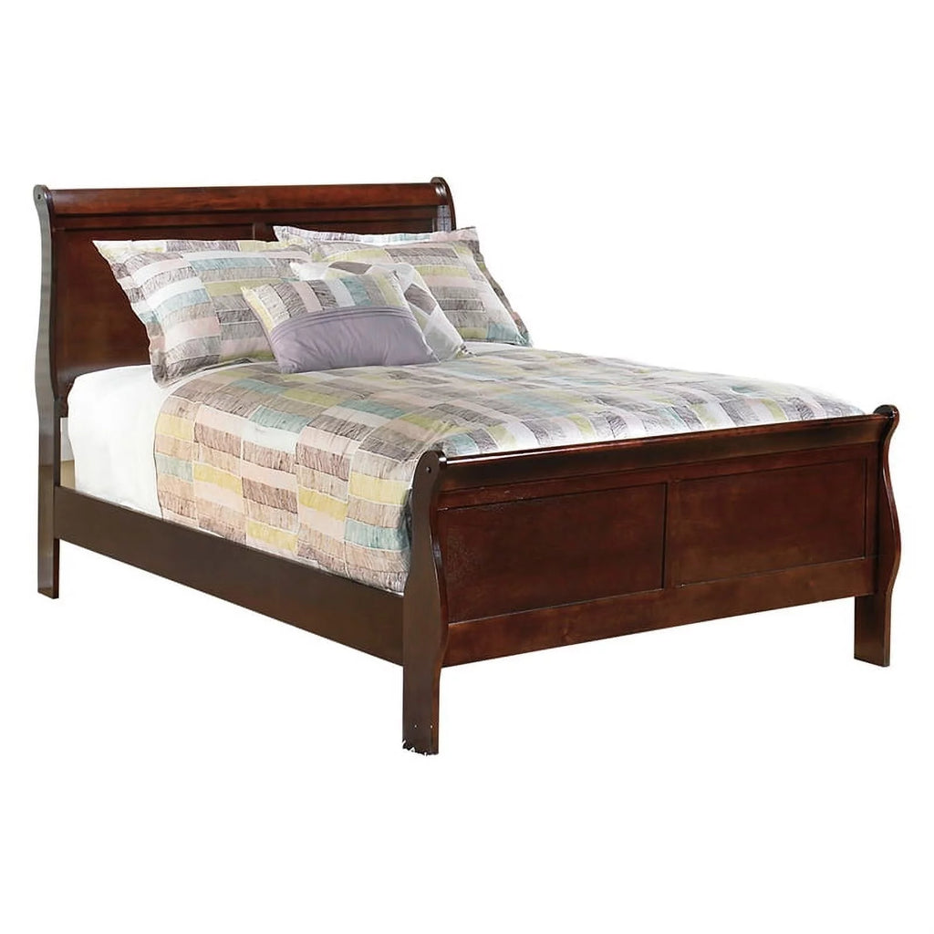 Twin Bed in Warm Dark Brown M839366