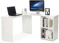 L Shaped Corner Desk Computer Workstation White H380