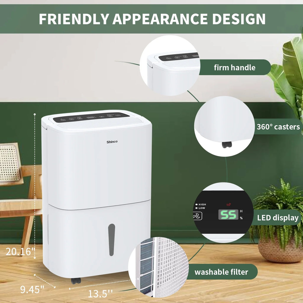 120-Pint Dehumidifier with Drain Hose W7655