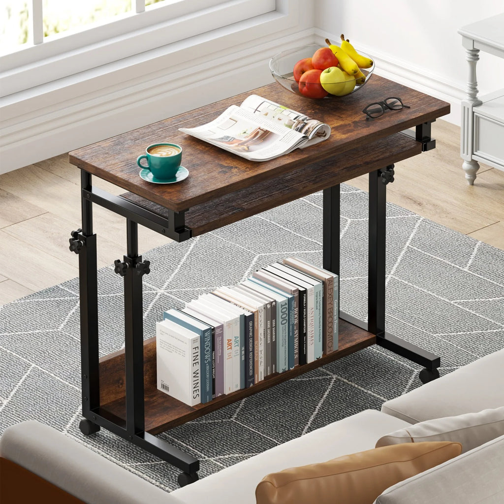 Portable Black Adjustable C Table T187346