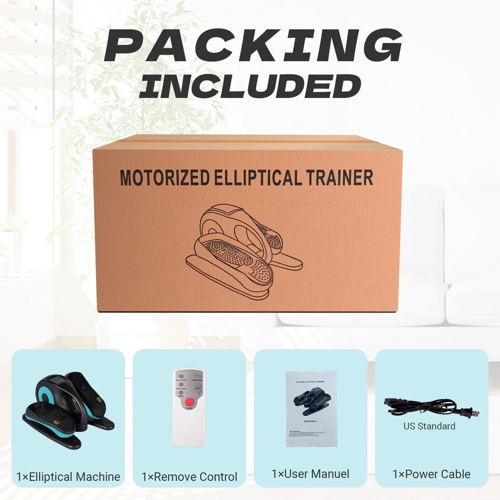 Under Desk Elliptical Machine Blue P2412