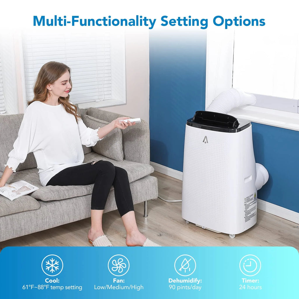 14000 BTU Portable Air Conditioner with Dehumidifier and Cooling Fan M3989