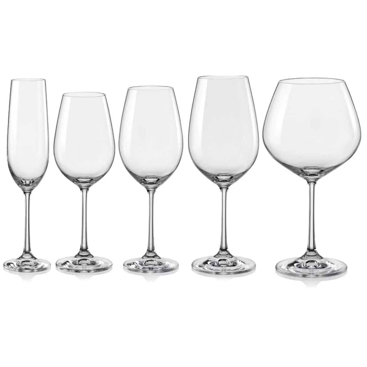 Burgundy Wine Glasses Set of 6 Q5901
