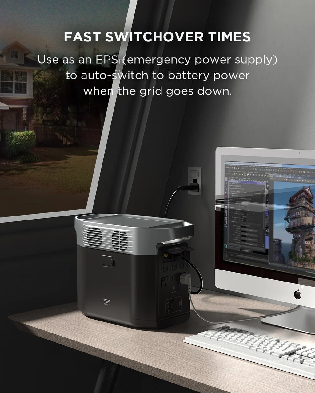 Portable Power Station with Smart Extra Battery S4729