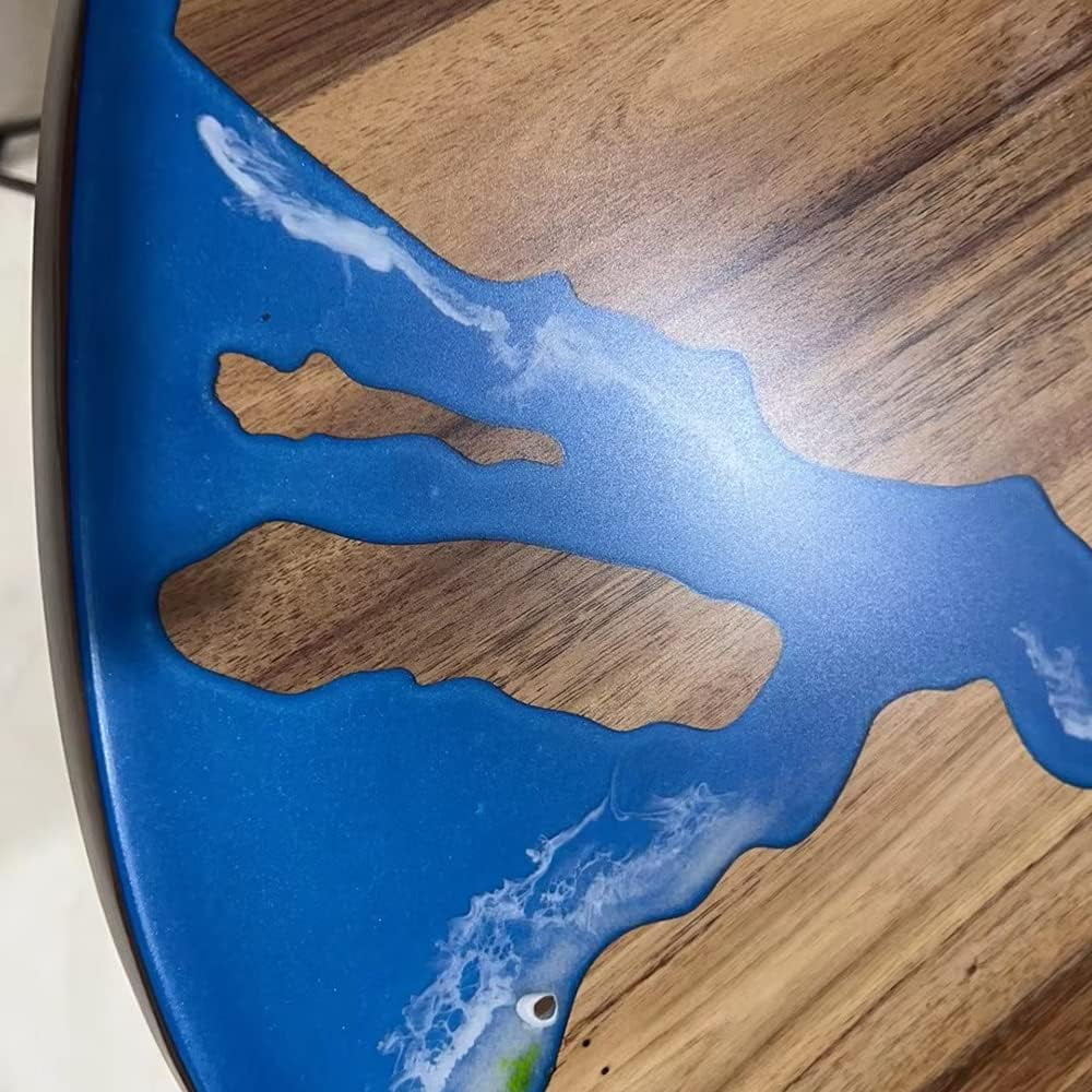 Round Teak Wood Resin Coffee Table G755