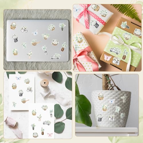 1000Pcs Green Christmas Tree Stickers E2265