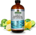 Cod Liver Oil Liquid Supplement 16 Fluid Ounces Pack of 2 Y1820