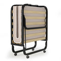 Folding Bed with Memory Foam Mattress Metal Guest Bed W54366