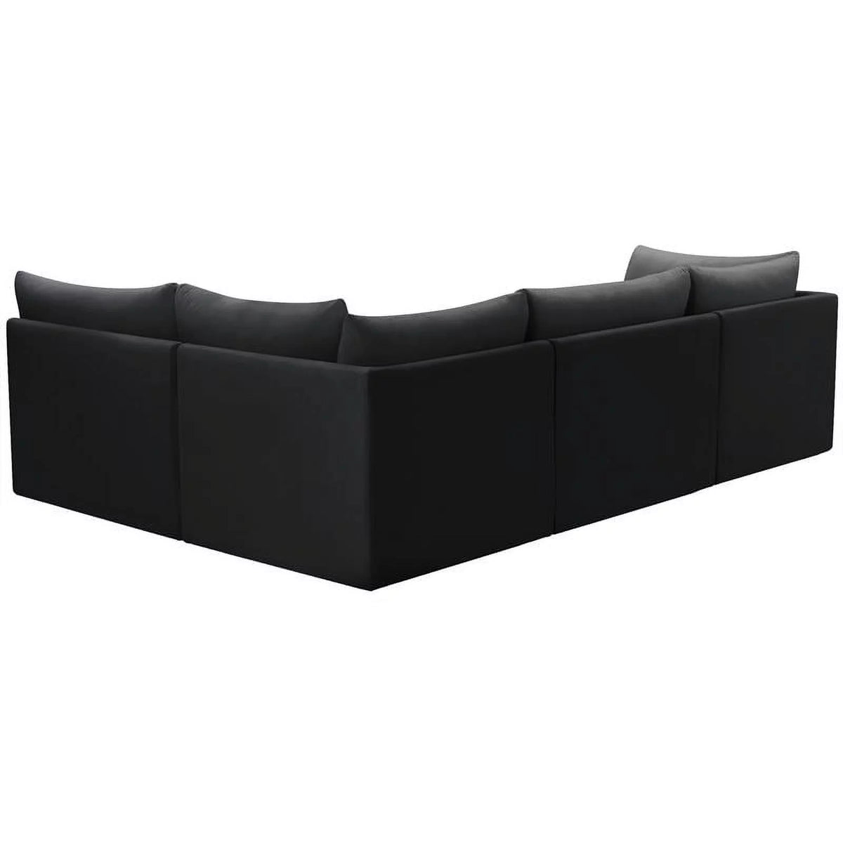 Black Velvet Modular Sectional I503