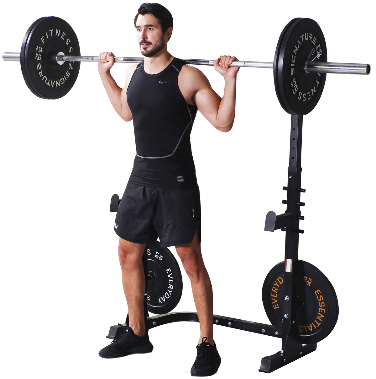 Adjustable Olympic Workout Bench with Squat Rack J73775