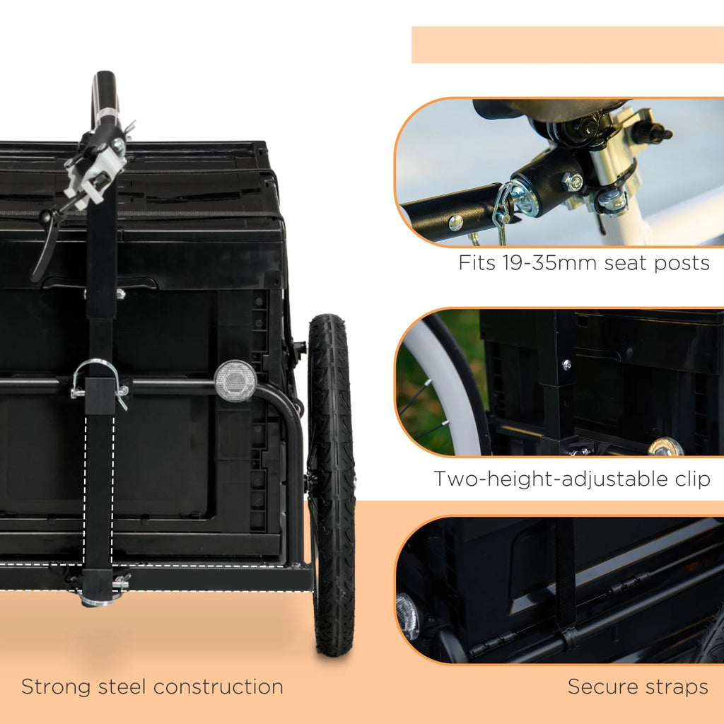 Bike Trailer Wagon with Storage Box E4547