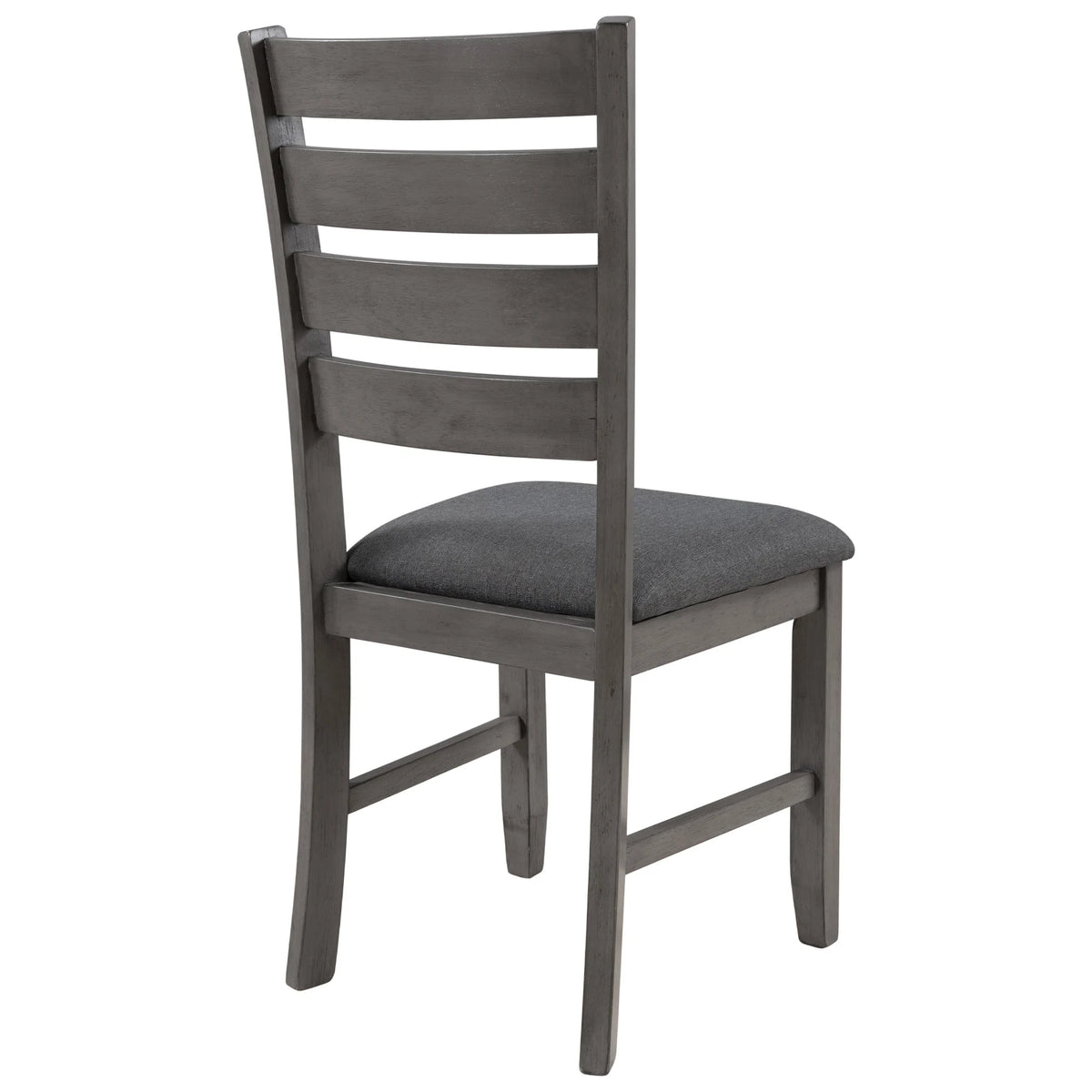 Rustic Wood Dining Table and Chairs Set of 6 Gray P509615