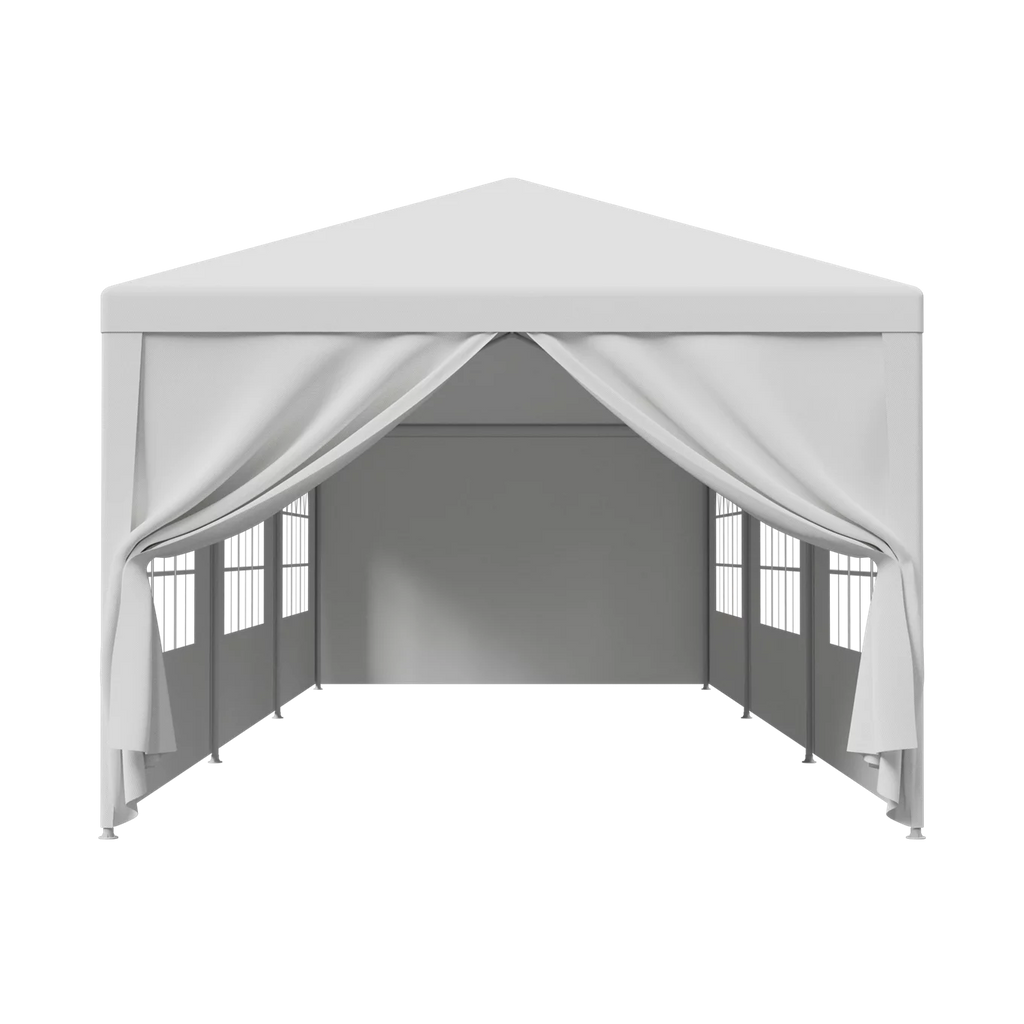 White Waterproof Canopy Tent Set 10 x 30' V974