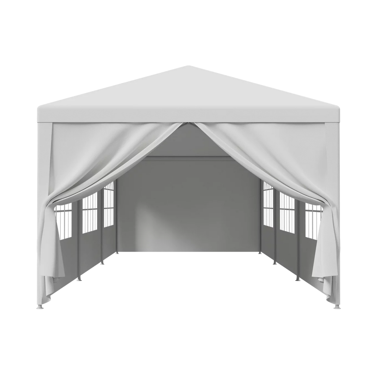 White Waterproof Canopy Tent Set 10 x 30' V974