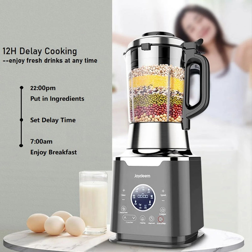 1200w Black Countertop Cooking Blender with Stew Pot H488658
