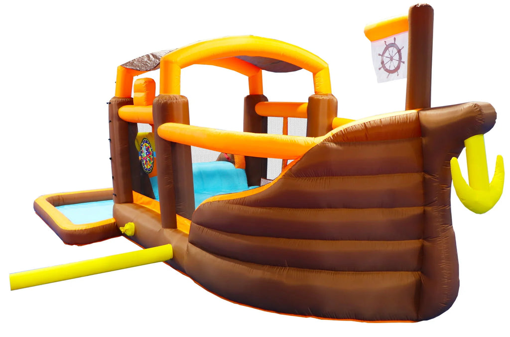 Inflatable Bounce Slide Water Park with Play Pool and Blower B50329