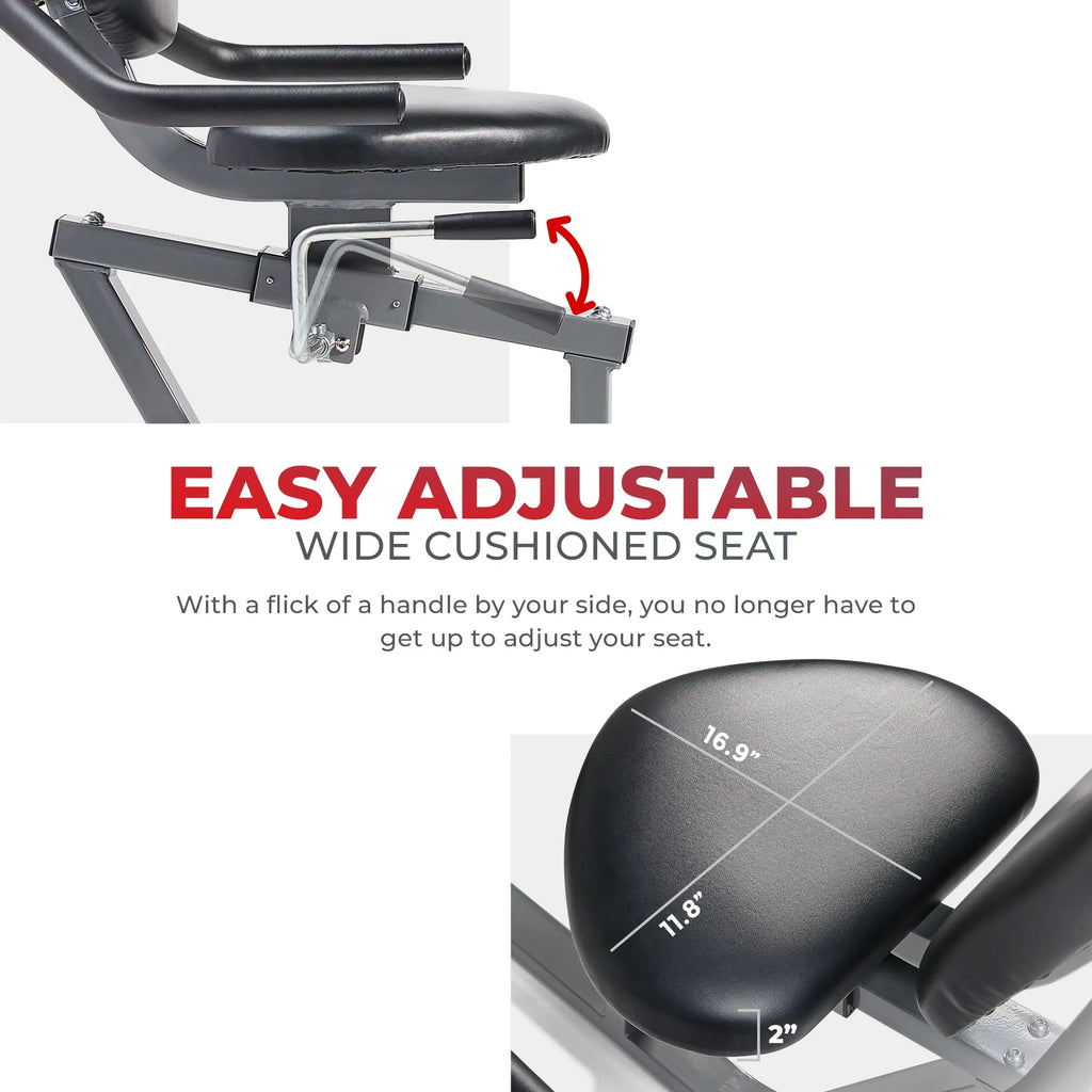 Magnetic Recumbent Exercise Bike 300lb Capacity R305692