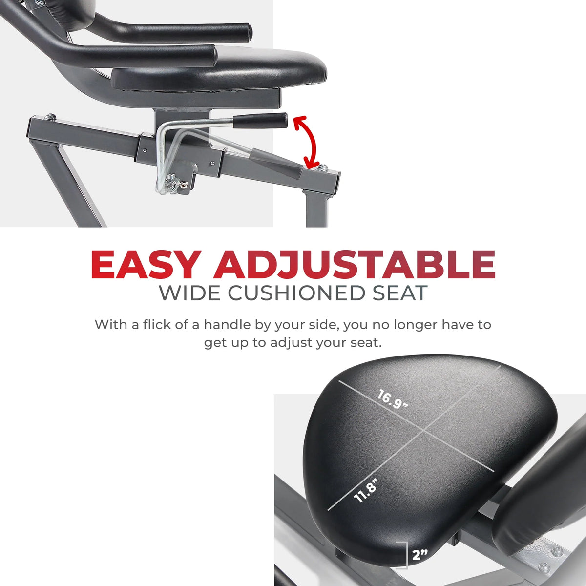 Magnetic Recumbent Exercise Bike 300lb Capacity R305692