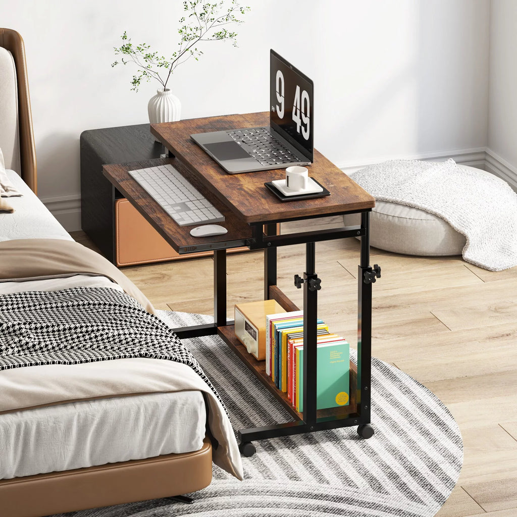 Portable Black Adjustable C Table T187346