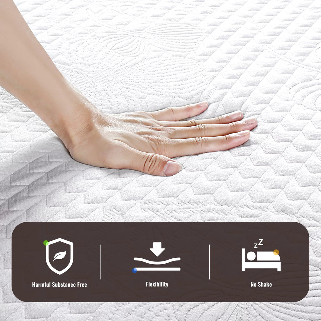 10 Inch Gel Memory Foam Mattress Medium Firm Full Size I51989