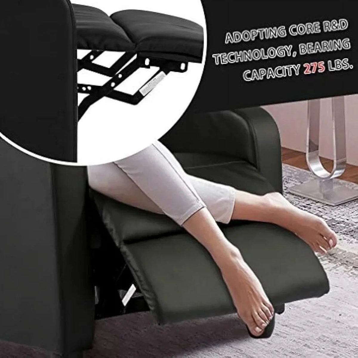 Black Recliner Chair B916