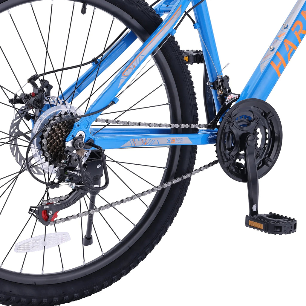 26 Aluminum Mountain Bike with Disc Brakes & Suspension, Black R7061