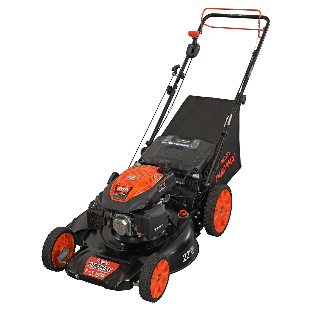 22 in. 201cc 6 Speed RWD 3-in-1 Gas Self Propelled Lawn Mower K7560