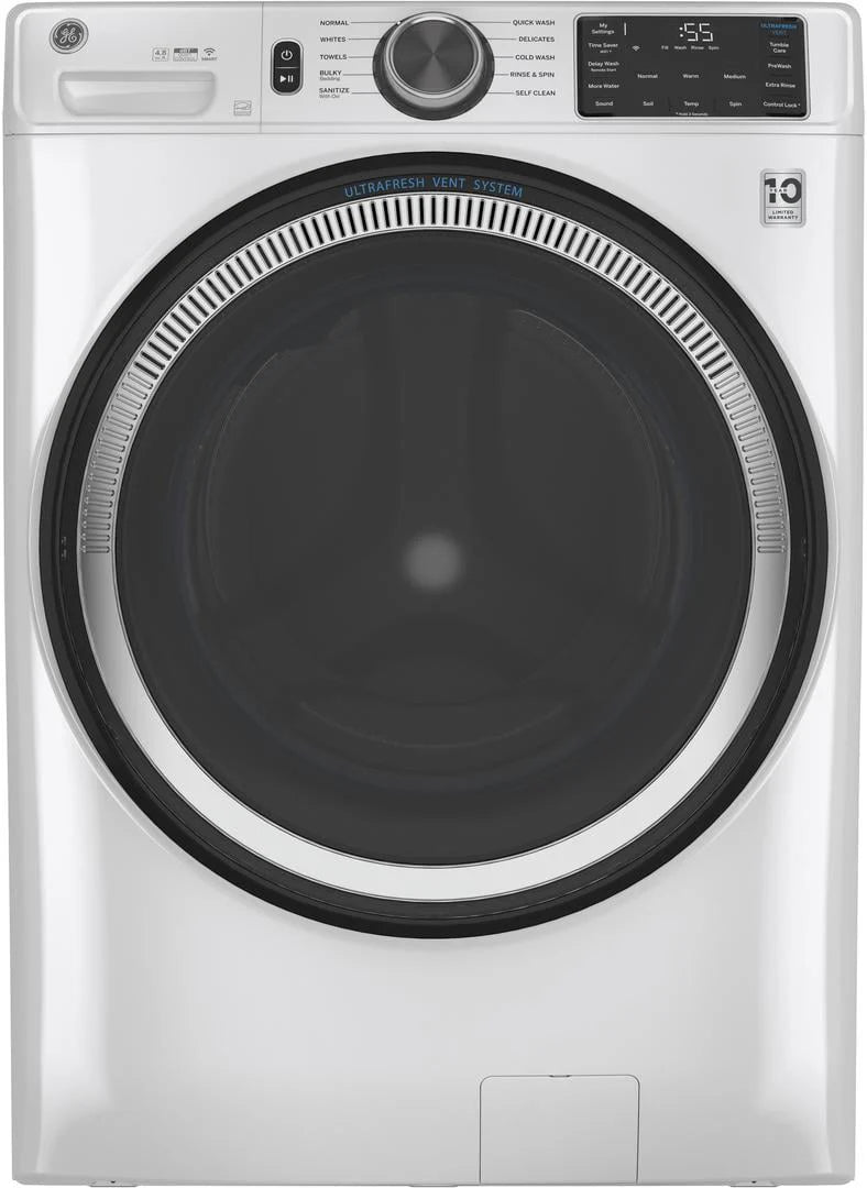 White 4.8 Cu Ft Front Loading Washer F203