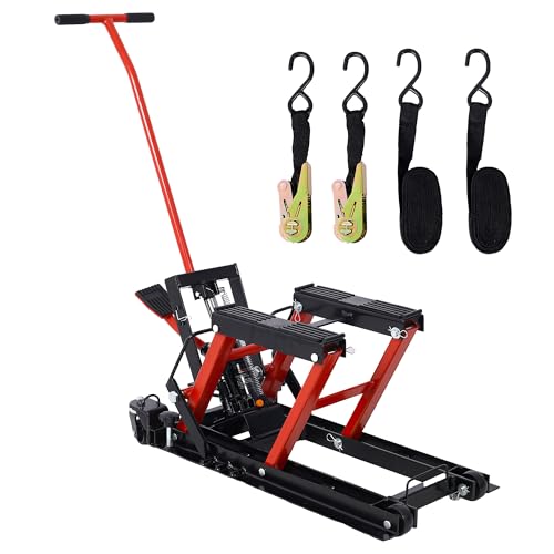 1500LBS Hydraulic Motorcycle Lift Jack with 4 Wheels W4780