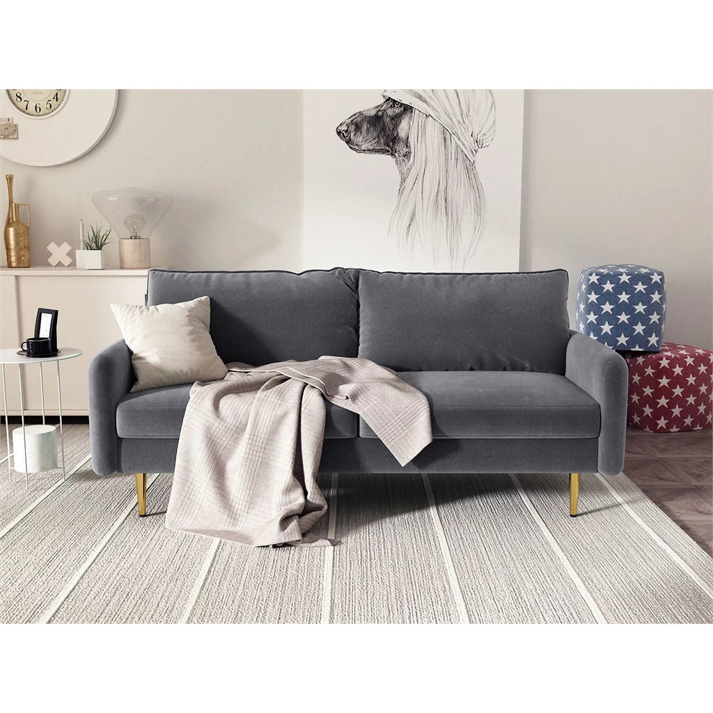 Velvet Living Room Sofa and Loveseat Set K71293