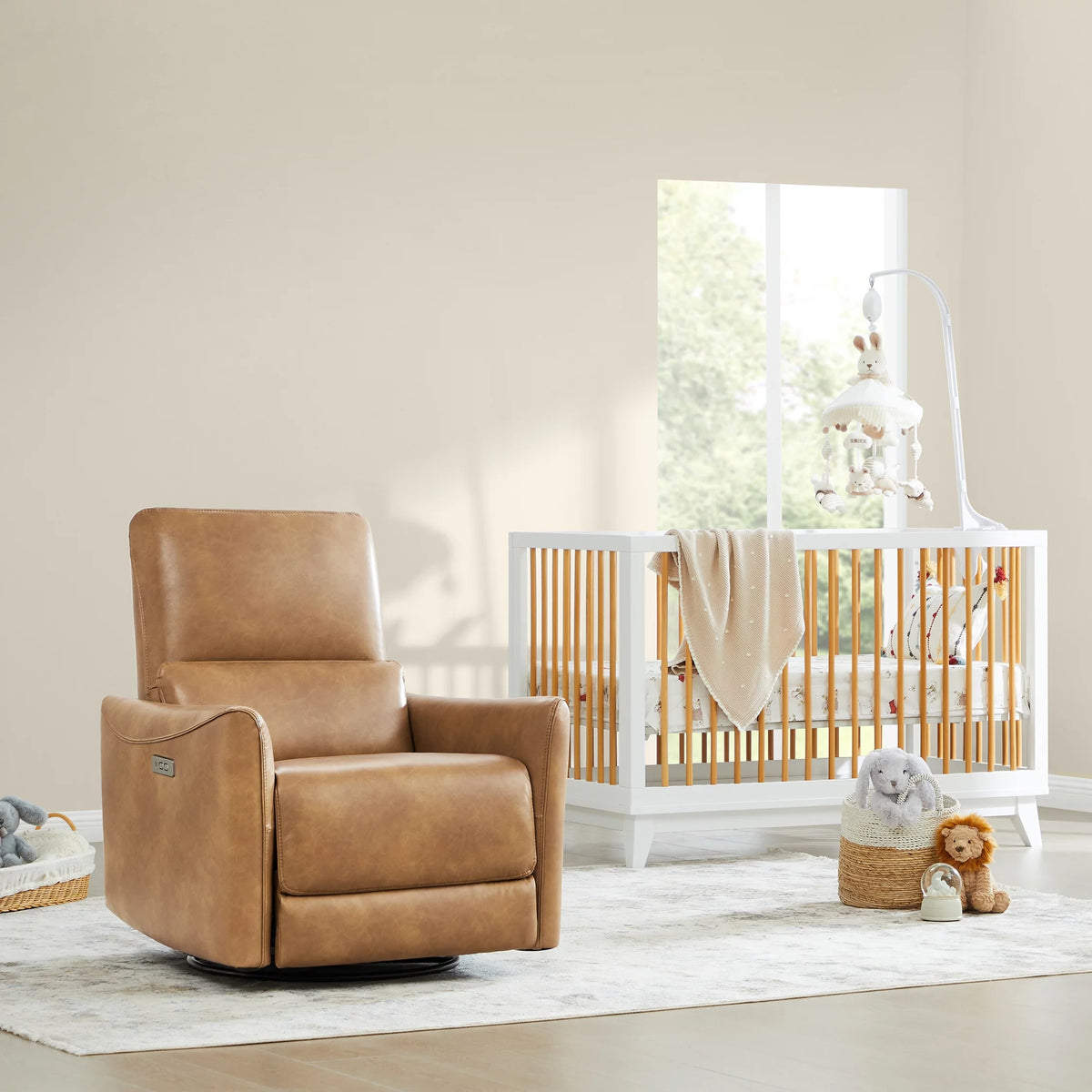 Power Recliner Swivel Glider Rocker Chair with USB E916