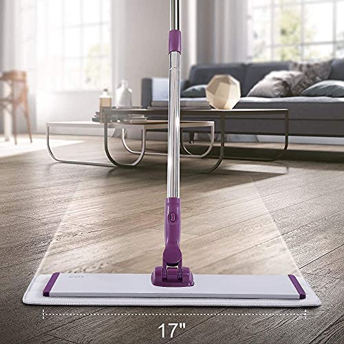 Commercial Flat Microfiber Floor Mop with 4 Washable Pads E92623
