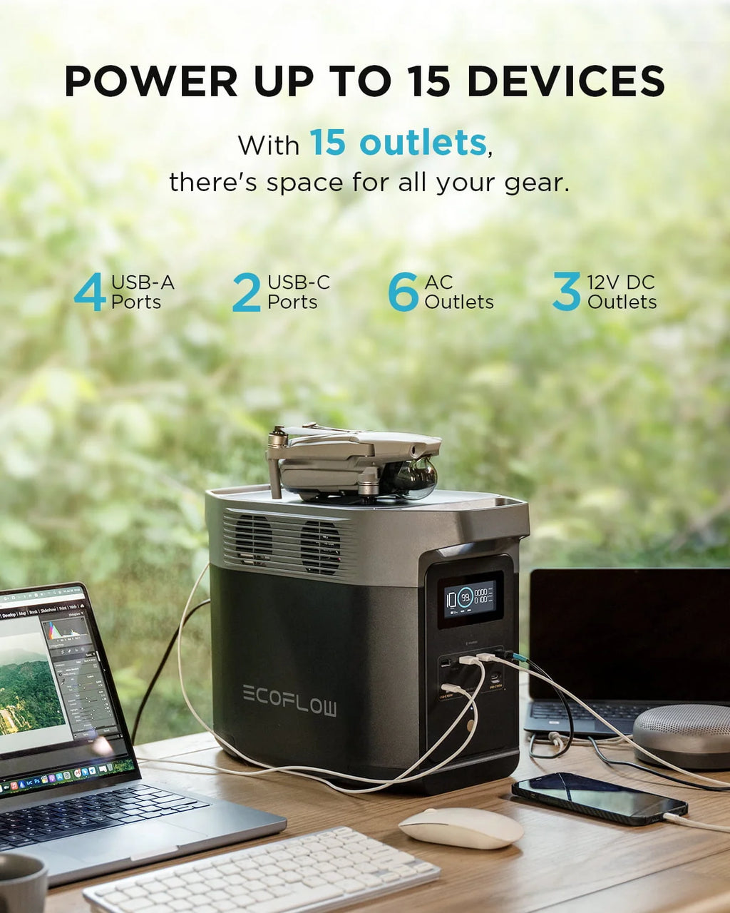 Portable Power Station with Smart Extra Battery S4729