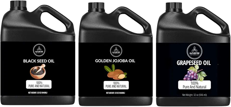 Black Seed Jojoba Grapeseed Oil Combo 32oz B5107
