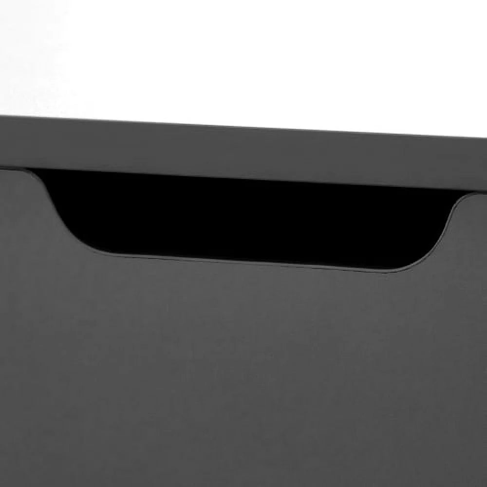 Black Solid Wood Coffee Table with Storage D8686