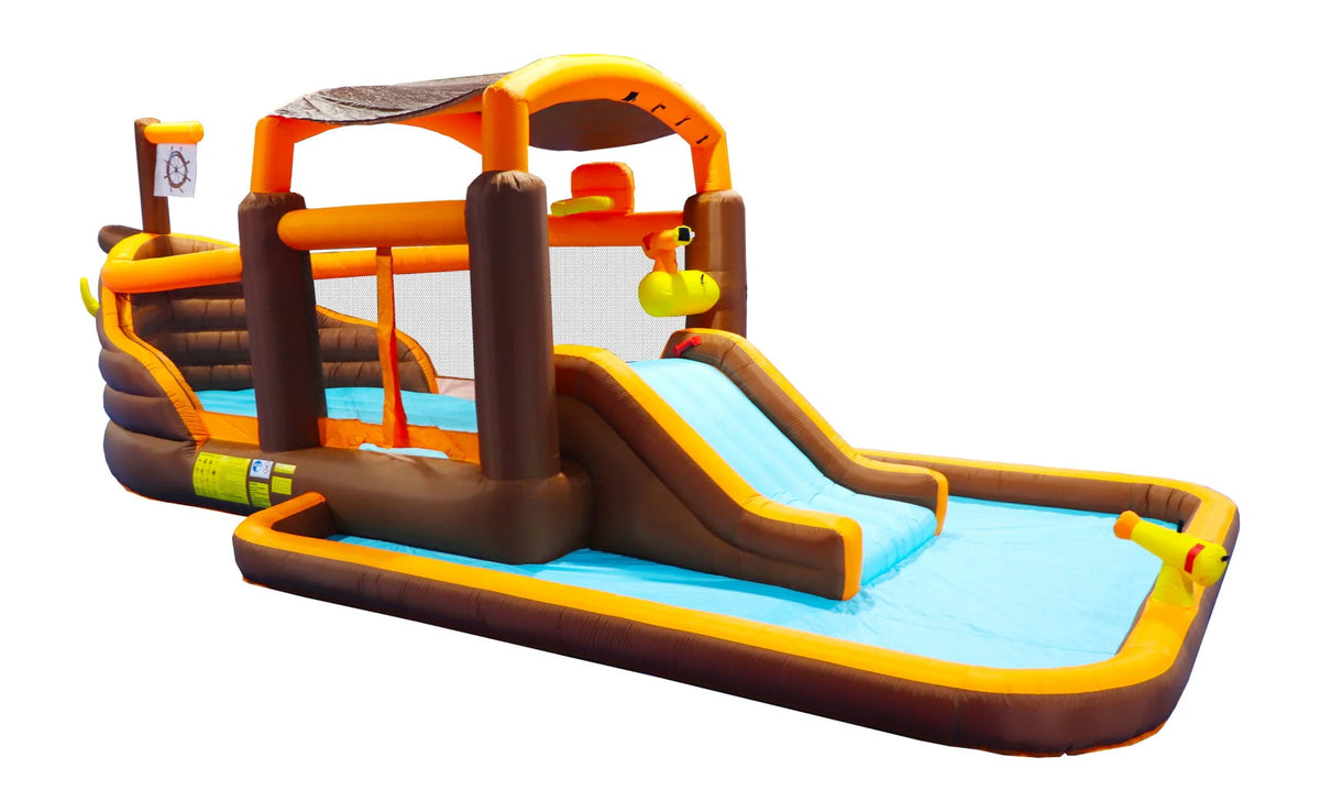 Inflatable Bounce Slide Water Park with Play Pool and Blower B50329