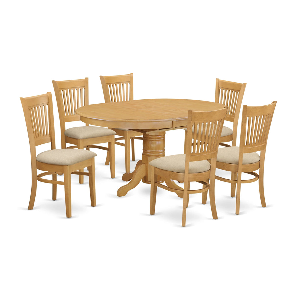7 Piece Dining Table and 6 Chairs H64062