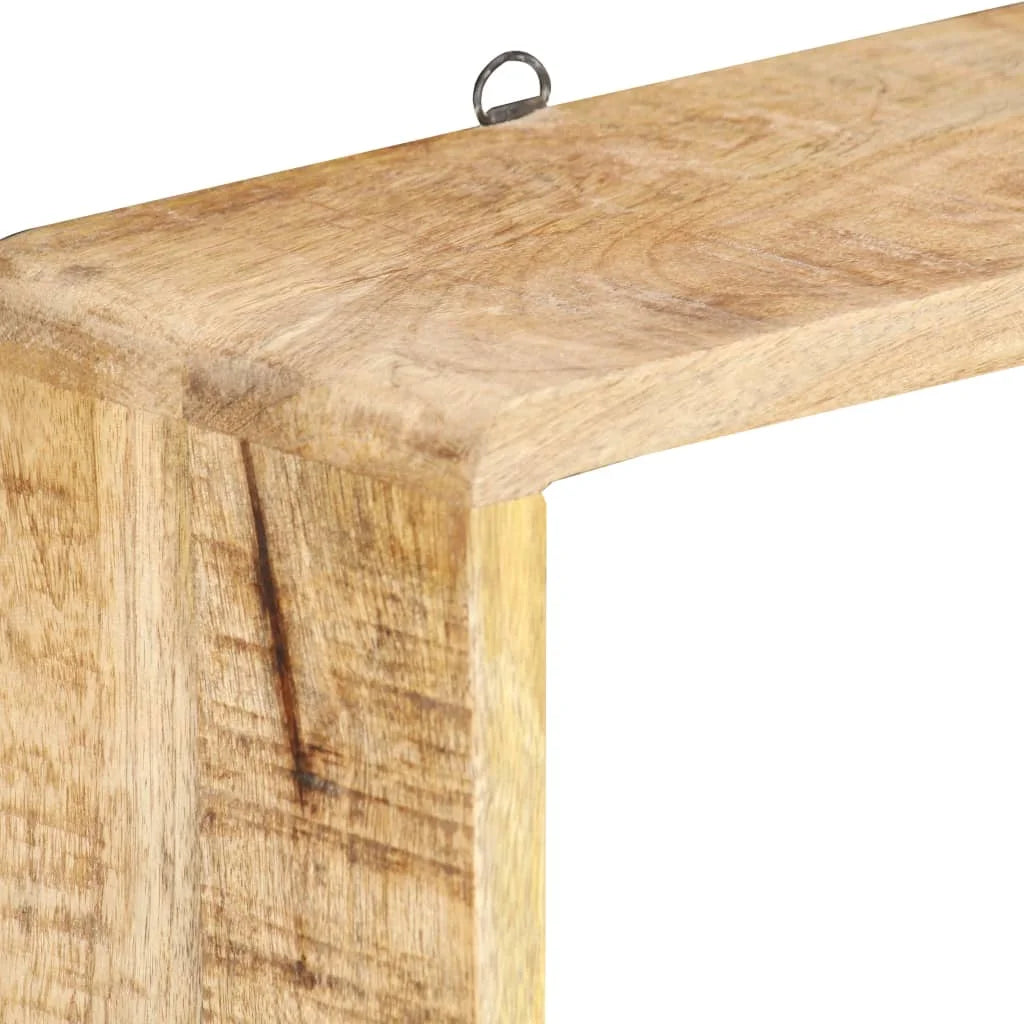 Solid Wood Mango Wall Cube Shelf Set E292