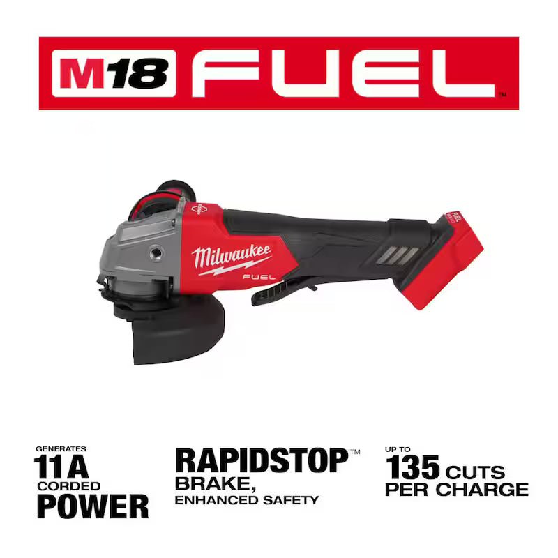 18V Lithium-Ion Brushless Cordless 4-1/2 in./5 in. Grinder and Starter Kit with 5.0 Ah Battery and Charger I71830