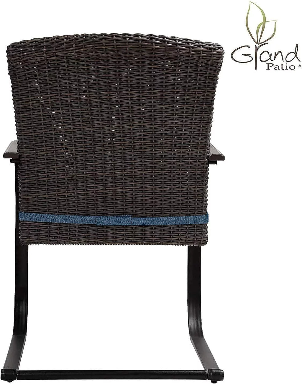 2 Piece Outdoor Wicker Dining Chairs Set of 2 with Cushions K818878