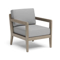Gray Wood Outdoor Lounge Armchair B336549