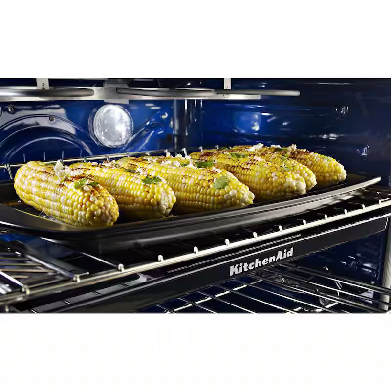 6.7 cu. ft. Double Oven Dual Fuel Gas Range with Convection Oven Stainless Steel P3160