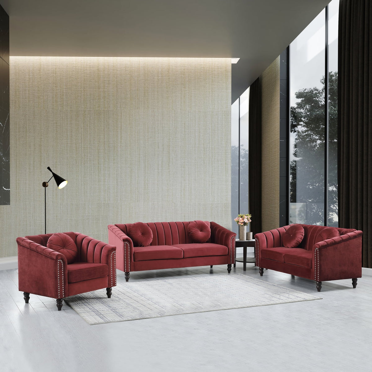 3 Pieces Modular Sectional Sofa Set R311763