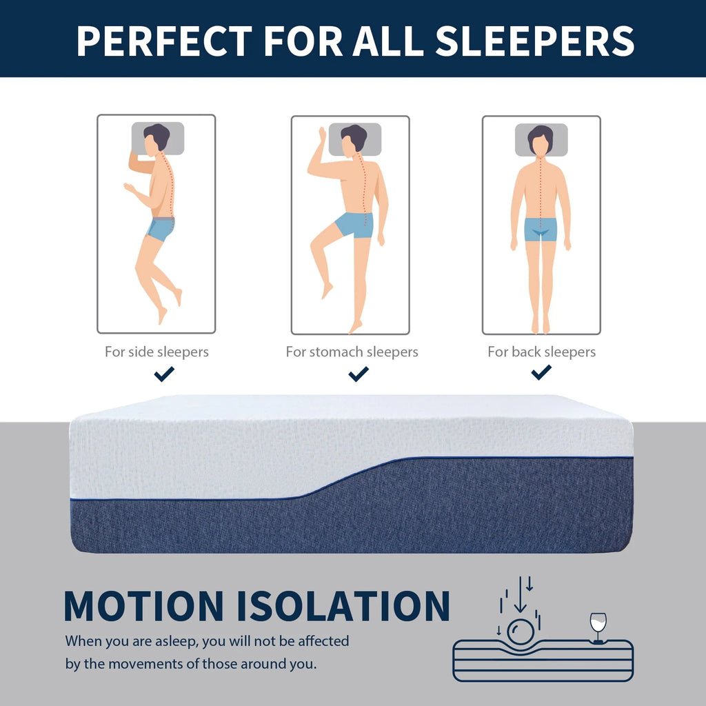 Twin XL Size Memory Foam Mattress F3020