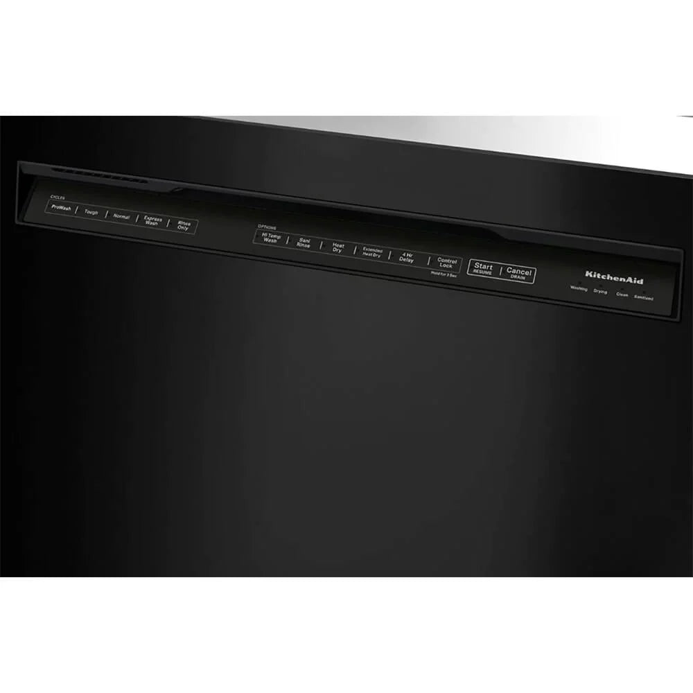 Black Dishwasher with Third Level Utensil Rack U82564
