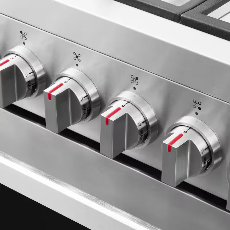 5 Burner Gas Range with Cast Iron Grates in Stainless Steel F681791