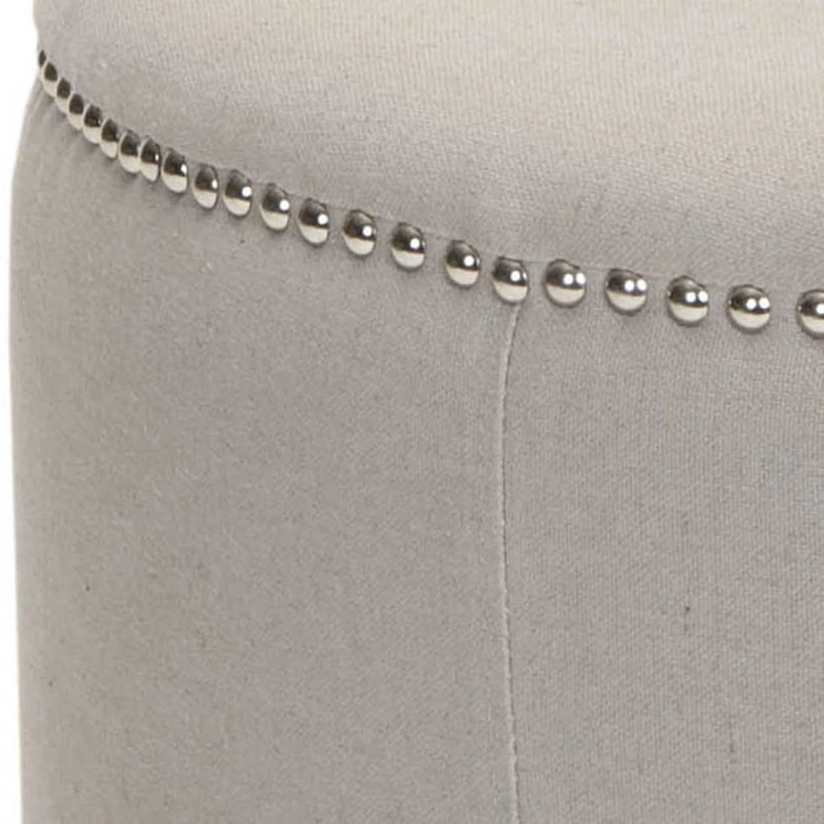 Taupe Upholstered Ottoman G604