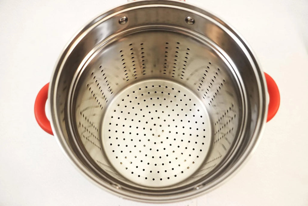 12 Qt Stainless Steel Pasta Cooker with Glass Lid R598