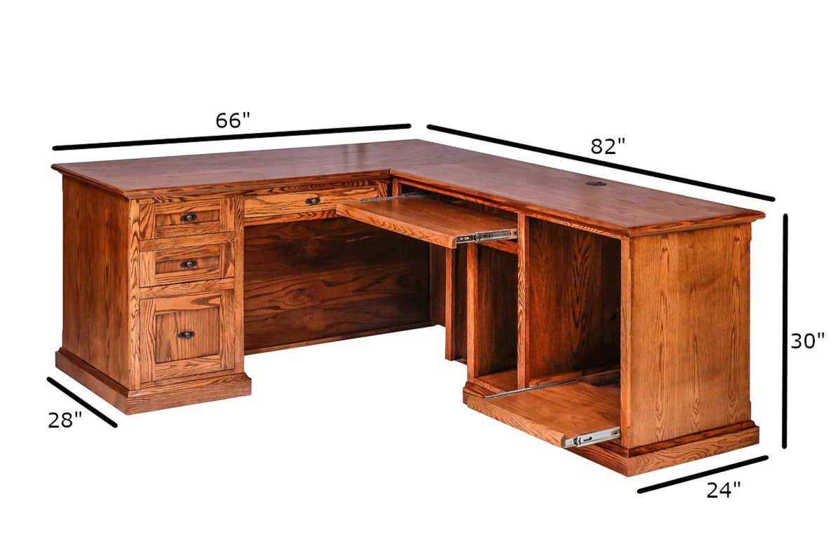 Executive Desk and Return Q8528
