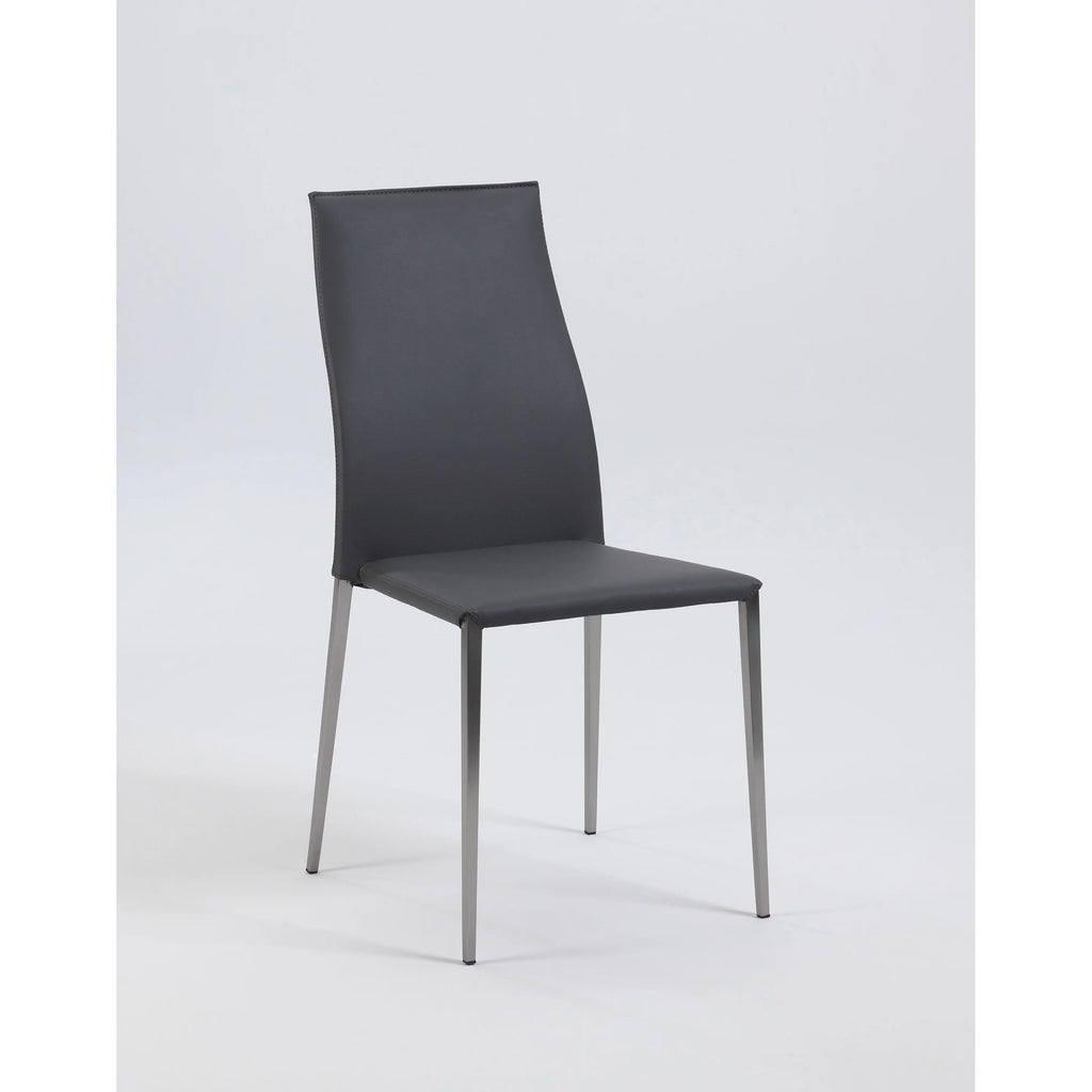 Grey Stackable Dining Chair Set of 4 C3356
